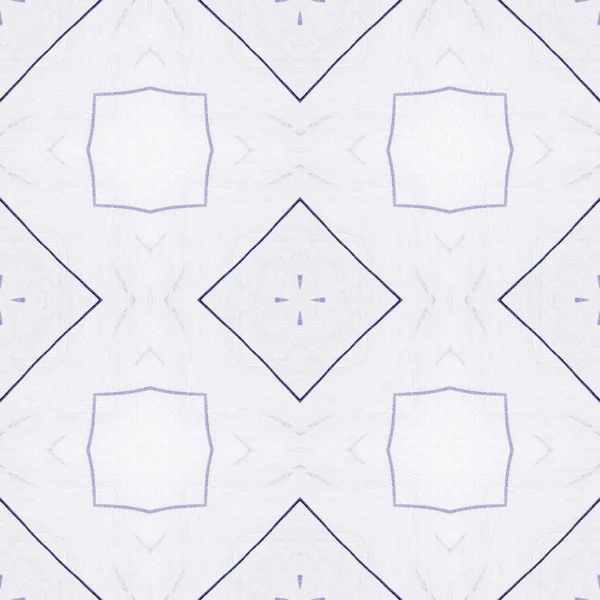 クラフトの背景 インクのデザインパターン 青いペンの絵 海のエンドレスタイル 幾何学的幾何学 ブルーソフトテクスチャ シンプルな紙のライン モロッコの床のテクスチャ インディゴラフパターン — ストック写真