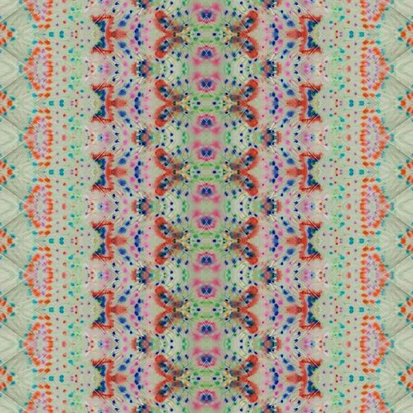 Zabarwiony Wzór Cygański Tęczowe Boho Patchworki Kolorowe Zabarwione Tekstury Geo — Zdjęcie stockowe