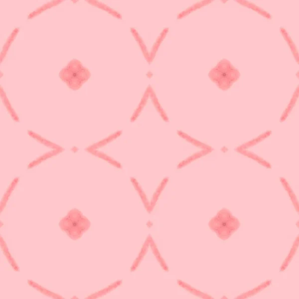 Boheemse Geometrische Patroon Meisje Ottomaanse Naadloze Patroon Roze Abstracte Meisjes — Stockfoto