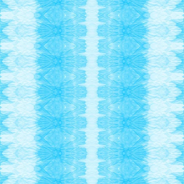 ブルーアブストラクトブラシ 白いボヘミアンスプレー Azure Died Abstractの略 サイアン手のテクスチャ 青い民族誌 青いボヘミアン アブストラクト スカイ — ストック写真