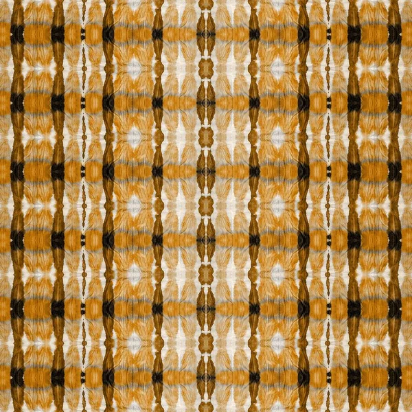 Turuncu Boho Tekstil Boyalı Geometrik Desen Gri Boho Fırçası Sarı — Stok fotoğraf
