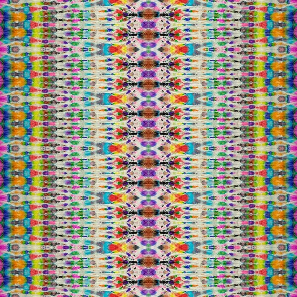 Sateenkaaren Värjätty Printti Värillinen Rustiikkituloste Värillinen Boho Solmio Väri Geo — kuvapankkivalokuva