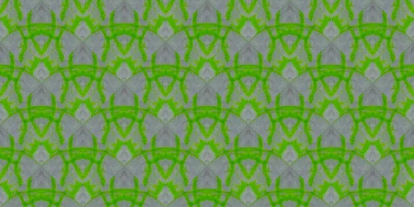 Escova Repetição Ondulada Verde Adesivo Geométrico Zigzag Kid Geo Kid — Fotografia de Stock