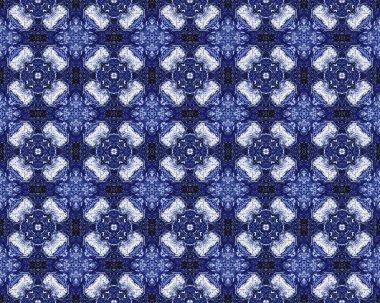 Mavi Doğulu Etnik İkat. Mavi Hint Çiçek Tasarımı. Pakistan Geometrik Batik Mürekkebi. İspanyol dörtlü folyo deseni. İndigo çiçek desenli döşeme. Arapça Geometrik Flower Tile. Mavi Etnik Boya