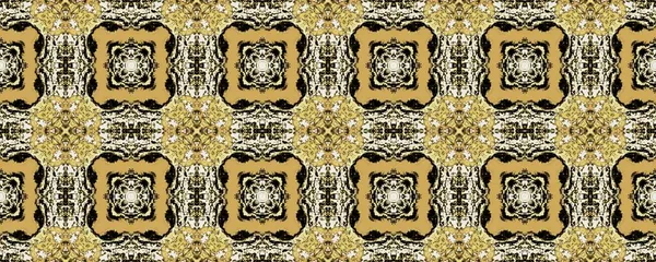 Türkischer Geometrischer Blumenboden Gold Floral Print Gold Tribal Floral Texture — Stockfoto