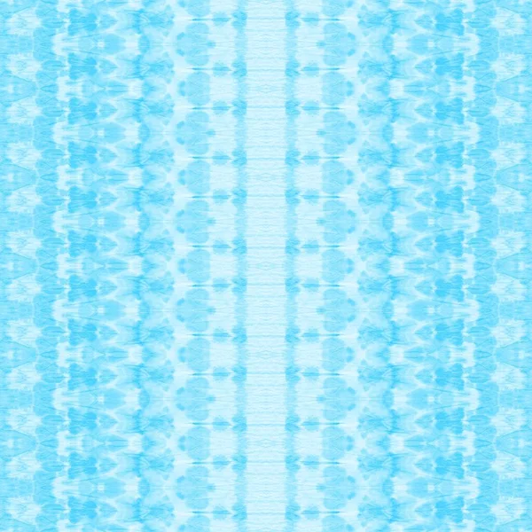 Cloud Boho Akvarell Vit Traditionell Zig Blå Geometrisk Rand Blue — Stockfoto