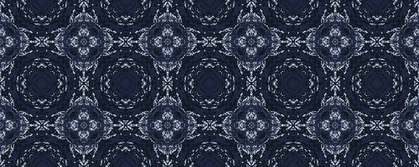 Blue Floral Tile Blue Portugiesisch Floral Tile Blue Indian Ethnic — Stockfoto