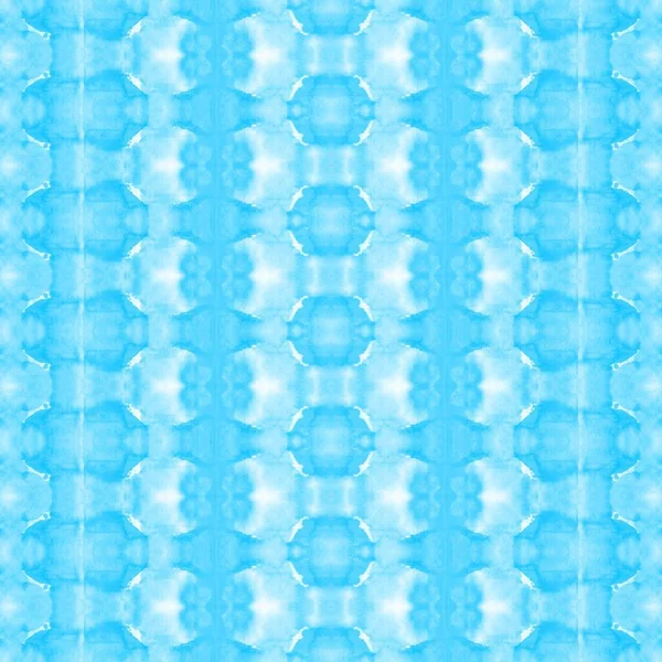 Zig Zig Geométrico Azul Impresión Teñida Nube Patrón Azul Batik —  Fotos de Stock