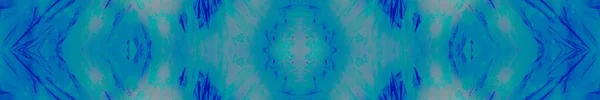 Modré Špinavé Umění Abstraktní Vodní Štětec Blue Ocean Seamless Tyrkysová — Stock fotografie