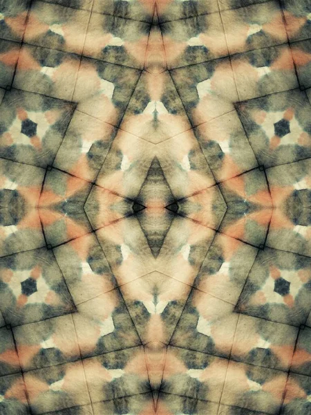 Gray Repeating Motif Pastel Aquarelle Schilderkwast Tribal Vuile Aquarel Ornate — Stockfoto