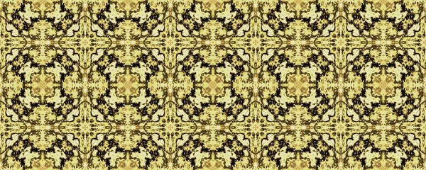 Marocko Geometriska Blomma Boho Guld Pakistan Mosaik Golv Spanska Prydnadskonsistens — Stockfoto