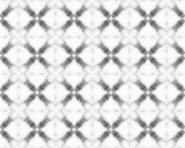 Weiße Ethnische Batik Boho Graue Florale Fliese Graue Spanische Rustikale — Stockfoto