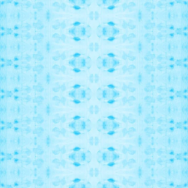 Kék Geometrikus Cikcakk Fehér Mintás Kefe Kék Bohém Cakk Cyan — Stock Fotó