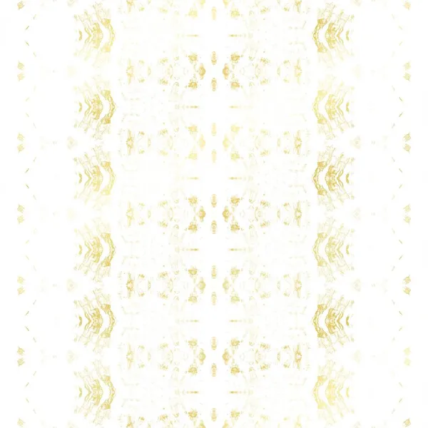 Lichte Boho Print Witte Tribal Paint Gouden Boho Zig Zag — Stockfoto