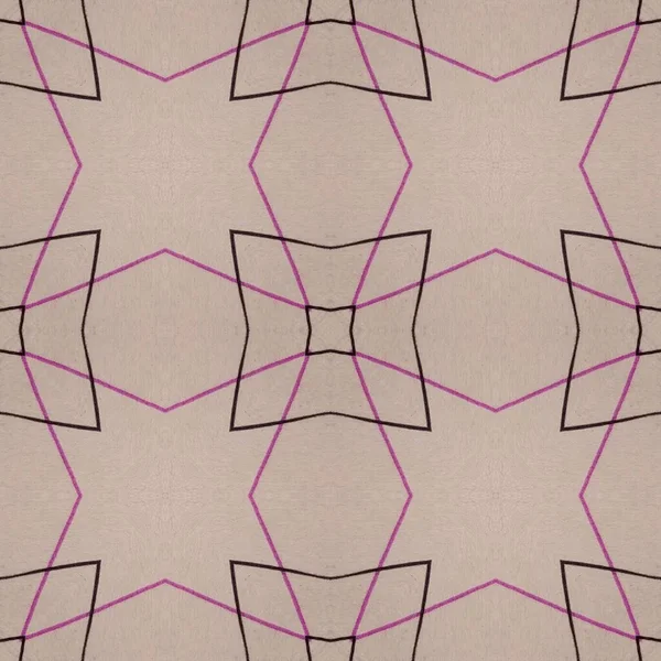 Floral Print Line Classic Paint Purple Pen Texture Geometric Background — Stock Photo, Image