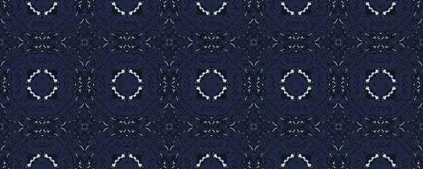 インドネシア幾何学的な花のボホール 白い花のバティックイカット 三角幾何学模様の床 インドのシームレスなパターン ブルーエスニックタイル Blue Pakistanエンドレスプリント ブルーリスボンエスニックバティック — ストック写真