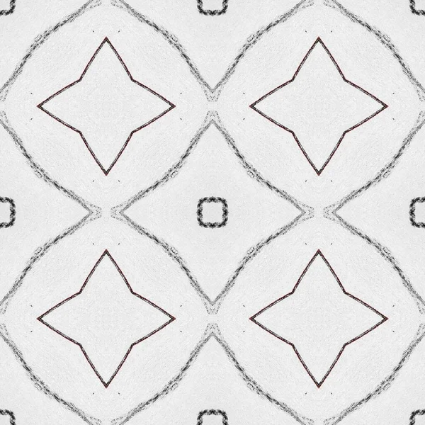 幾何学的テンプレート ブルーラインデザイン エレガントな床 赤いインクのドローイング インクスケッチのテクスチャ レトロ幾何学 ライン フローラル タイル ヴィンテージペンスクラッチ — ストック写真