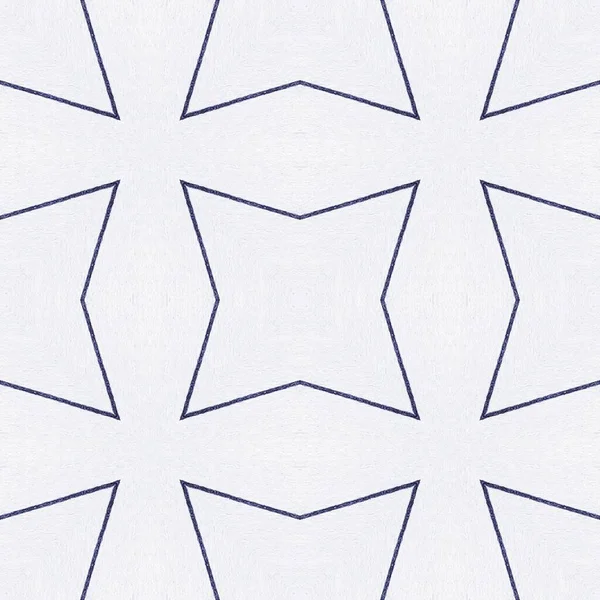 Navy Ethnic Paper Indigo Raue Textur Geometrischer Hintergrund Blaue Hand — Stockfoto