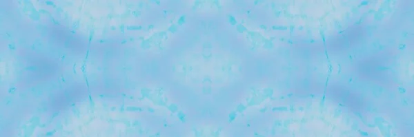 Blauwe Tie Dye Liquid Sky Blauwe Zee Glitter Cyaan Helder — Stockfoto