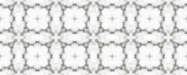 Portugese Geometrische Patroon Vloer Witte Abstracte Bloementegel Grijze Indiaanse Etnische — Stockfoto