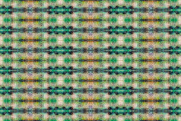 Regenboog Boho Borstel Verfte Afdrukken Stamboom Batik Gekleurde Abstracte Penseel — Stockfoto