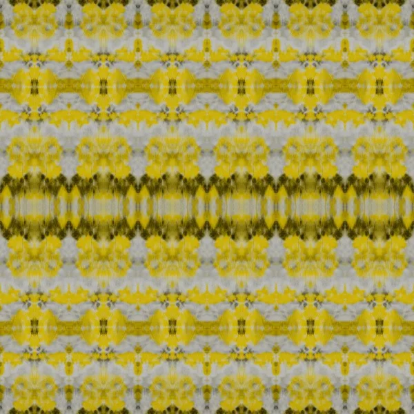 Gold Ikat Gray Ethnic Batik Yellow Geometric Spray Orange Boho — Stockfoto