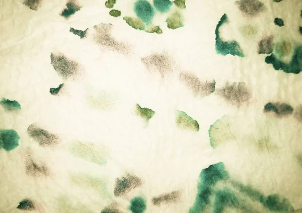 Rózsa Kreatív Nyakkendő Festék Akvarell Nyomtatás Piszkos Háttér Zöld Akvarell — Stock Fotó