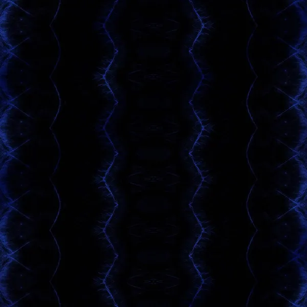 Wetenschapsborstel Blauwe Geo Aquarel Blauwe Patroonprint Zwart Geverfd Abstract Blauwe — Stockfoto