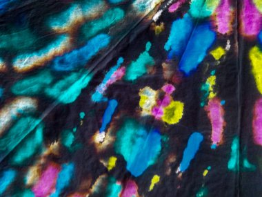 Kravat boyası, Gradyan Suluboya. Kravat boyası efekti çizgili suluboya desen. Siyah çizgili leke dokusu. Shibori Dot dokusu. Çoklu Renkli Çizgili Keten Tasarımı. Mavi Kravat Boyalı Çizgi Yazdırma.