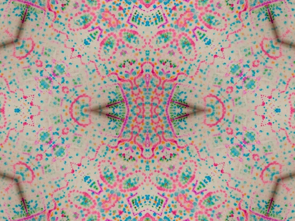 Wet Multi Color Shibori Mark Helles Aquarell Gezeichnetes Konzept Krawatte — Stockfoto