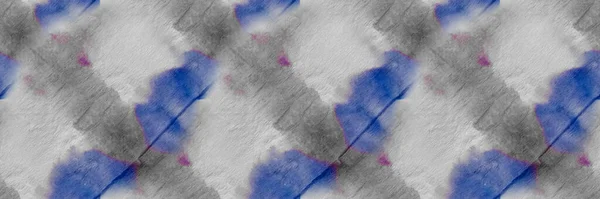 Blå Mönster Dirty Dyed Splat Tyg Sömlös Splatter Grå Akvarell — Stockfoto
