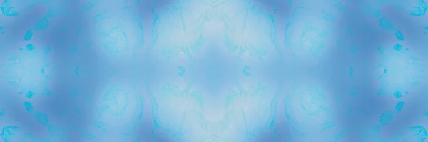 Blauwe Tie Dye Abstracte Oceaan Ijs Wit Ijspatroon Sprankelende Natuur — Stockfoto