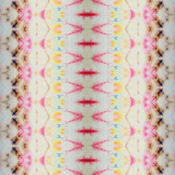 Salpicadura Geométrica Impresión Abstracta Color Cepillo Tribal Textil Teñido Color — Foto de Stock
