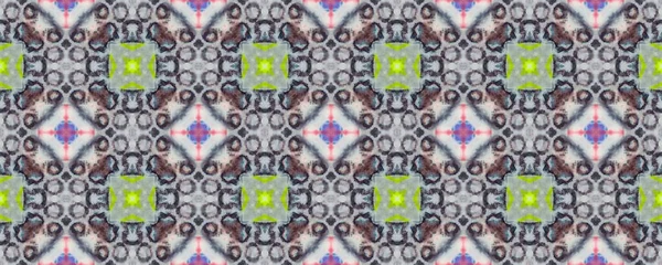 American Geometric Flower Floor Geo Batik Étnico Espanhol Padrão Geométrico — Fotografia de Stock