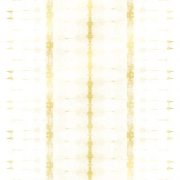 ラグジュアリーハンドストライプ ホワイトアブストラクトペイント 金の部族印刷物 白染めの模様 明るい印刷物 幾何学的なテキスタイルのタグ ライト ブラシ ゴールド ボホの略 — ストック写真