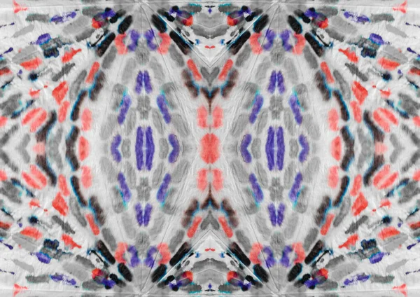 Tie Dye Line Abstraktes Layout Art Multi Color Shibori Blob — Stockfoto