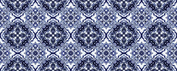 Blue Aquarelle Rustic Motif Arabiska Geometriska Mönster Boho Indisk Prydnadsdesign — Stockfoto