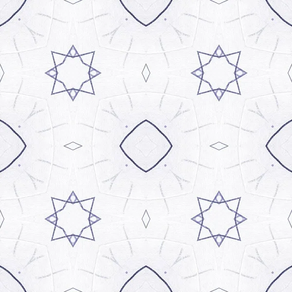 クラフト幾何学 インディゴレトロな質感 インクの花のテクスチャ モロッコの模様を描く デニムエスニックペイント ブルーハンドスケッチ ブルーインクスクラッチ エンドレスペイント幾何学幾何学 手花ペン — ストック写真