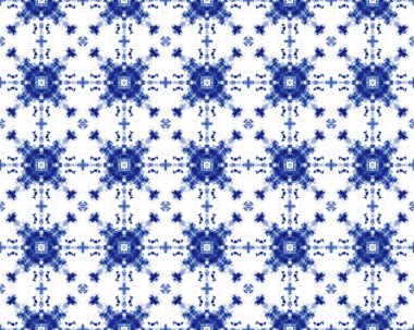 Mavi Özbekistan Rustik Boho. Geometrik Batik Boho 'yu süsleyin. Türk Süs Şablonu. Endonezya Geometrik çiçek baskısı. İndigo Çiçek desenli mürekkep. Mavi Arap Mozaik Çizimi. Mavi Etnik Boya