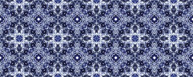 Mavi suluboya etnik mürekkep. Mavi Arap çiçek dokusu. Fas dörtlü folyo çizimi. American Geometric Flower Tile. Hint Geometrik Batik Boho. İndigo Etnik Desen Yazdırma. Mavi Çiçek İkat