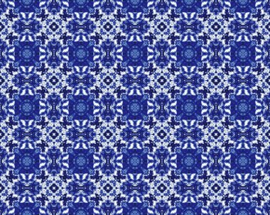 Mavi Özbekistan Sonsuz Boyası. Mavi Türk Etnik Tasarımı. Kabile Geometrik Çiçek Döşemesi. Denim Etnik Şablon Boho. Quatrefoil Sketch 'i süsle. American Geometric Batik Tile. Mavi Çiçek Mürekkebi