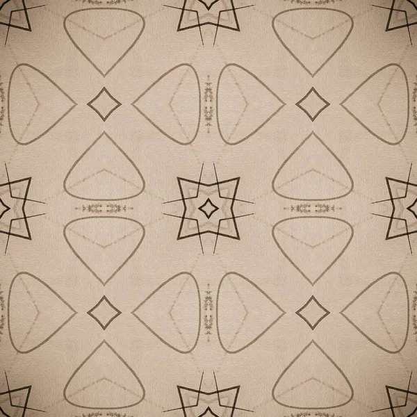Stampennskråma Geometrisk Bakgrund Beige Craft Texture Grå Etnisk Teckning Grå — Stockfoto