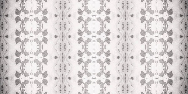Gray Geometric Abstract Gray Boho Pattern Grey Seamless Print Black — Fotografia de Stock