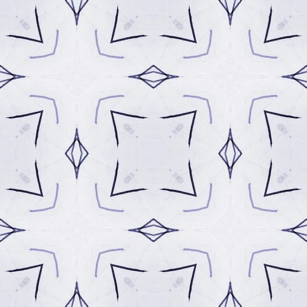 Geometría Áspera Blue Star Sketch Denim Elegante Dibujado Patrón Lápiz —  Fotos de Stock