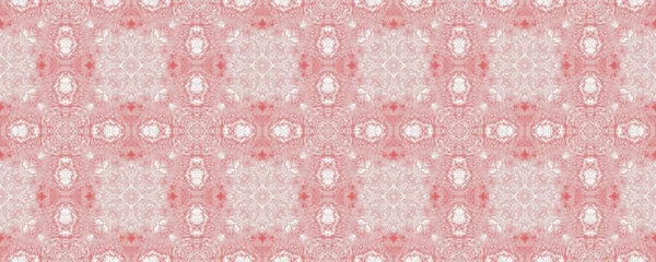 Tribal Seamless Texture Red Morocco Mosaic Batik Red Floral Floor — Fotografia de Stock