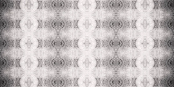 グレーのボホストライプ 灰色の伝統的な汚れ グレイ ペイント 灰色のシームレスなバティック 黒染めのプリント グレイ デッド ストローク 白い幾何学模様 — ストック写真