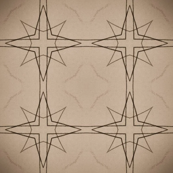 그레이 텍스처 동양의 그림그리기 Creme Geometry 기하학적 스크래블 빈티지 드래프트 — 스톡 사진