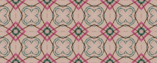 Seamless Geometry Uzbekistan Floor Pattern Floral Pen Line Vintage Print — Fotografia de Stock