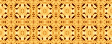 Sarı Lizbon Kırsal Düzen. Parlak Çiçek Döşemesi. Fas Mozaik Katları. Amerikan Geometrik Boyası. Kaba Vintage Süs Çiçeği. Kabile Geometrik desen Ikat. Kahverengi Etnik Döşeme