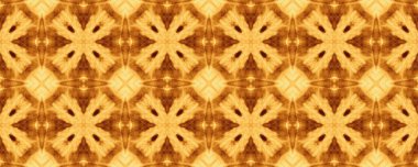 Sarı Parlak Sonsuz Doku. Kabile Geometrik Çiçek Döşemesi. Oriental Mozaik Ikat. Kil Türk Kusursuz Şablonu. Yanmış çiçek deseni Boho. Portekiz Geometrik Yazıcı. Kahverengi Etnik Döşeme